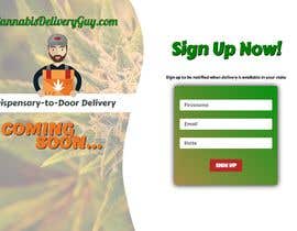 #93 for Design a landing page for CannabisDeliveryGuy.com af muumuu07