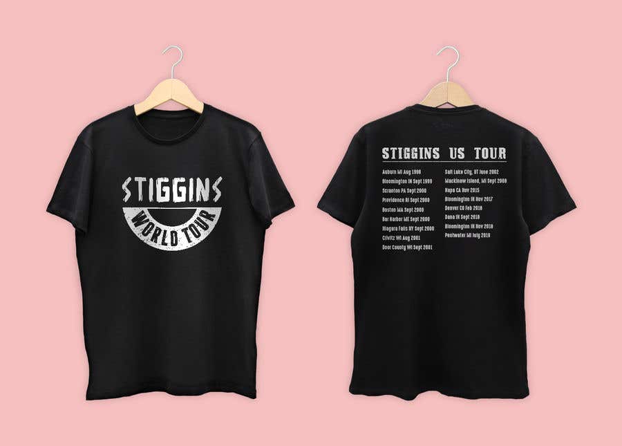Penyertaan Peraduan #18 untuk                                                 Stiggins World Tour tee Shirt design
                                            