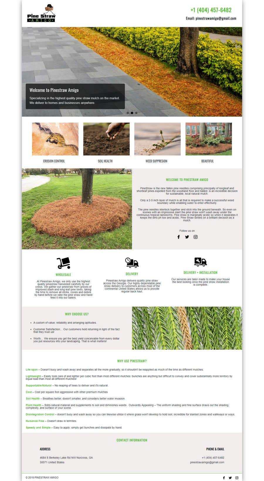 Konkurrenceindlæg #3 for                                                 PineStraw-Build a website
                                            