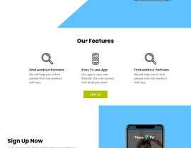 #14 for Build A Mockup Landing Page for a Fitness App by prodesigner23