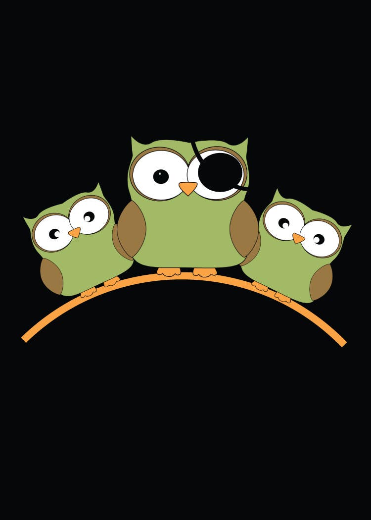 Kilpailutyö #161 kilpailussa                                                 T-shirt Owl Design for Geek/Gamer Shop
                                            