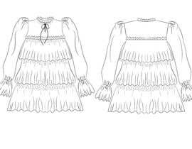 #7 para Garments technical drawings FRONT and BACK from photos on ILLUSTRATOR de linayesmin
