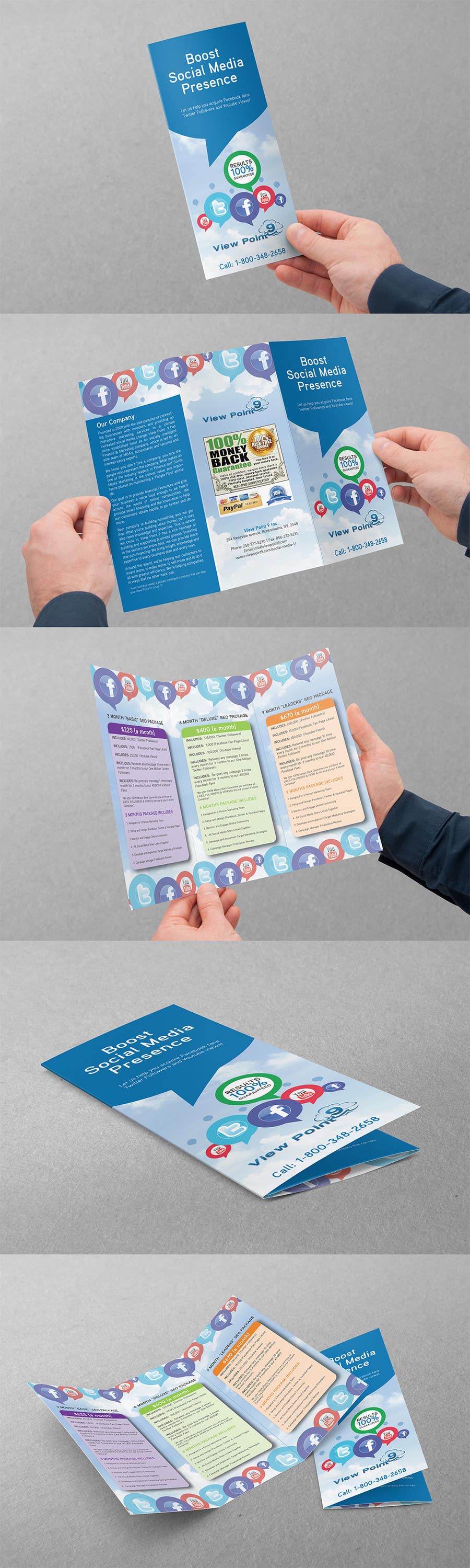 
                                                                                                                        Proposition n°                                            13
                                         du concours                                             Tri-Fold Brochure Design for Social Media Marketing Sevices
                                        