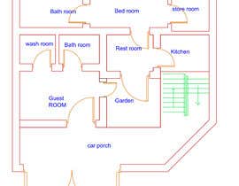 Sajid427628 tarafından Make a two-story house plan for me için no 5
