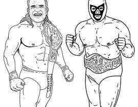 #14 per caricature drawing of two wrestlers and one with my friends face and the other with mask da rli5903e7bdaf196