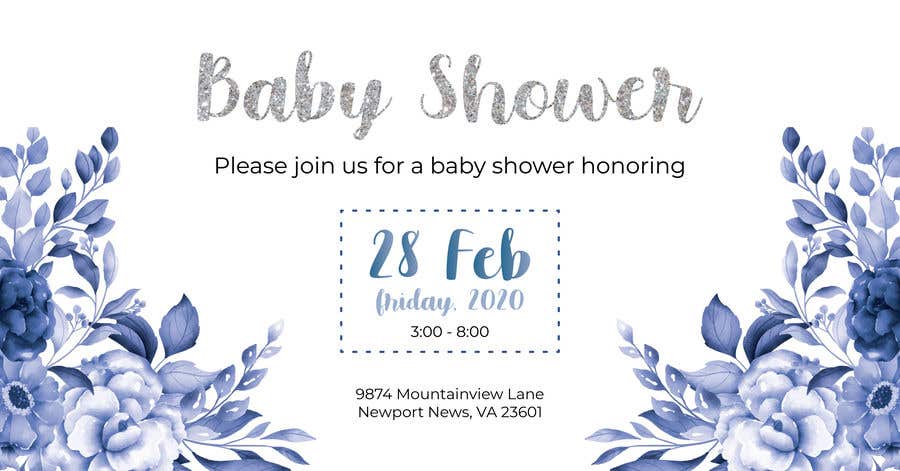 Participación en el concurso Nro.4 para                                                 Create a baby shower event invite for facebook
                                            