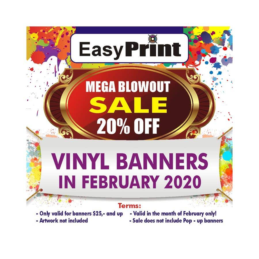 Participación en el concurso Nro.3 para                                                 Mega Blowout Sale Sign - Vinyl Banners
                                            