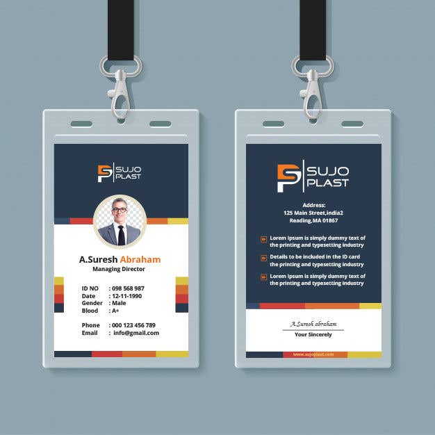 Participación en el concurso Nro.118 para                                                 Design an minimalistic ID Card
                                            
