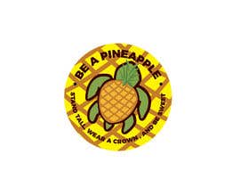 #12 para 3x3 circle pineapple and sea turtle sticker por eling88
