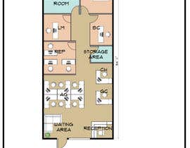 nº 23 pour Create an office floor plan - 18/02/2020 10:20 EST par marangaboy12 