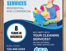 #35 pentru Design a flyer for a cleaning services company de către petersamajay