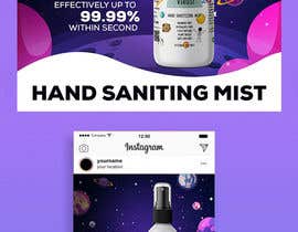 Nro 16 kilpailuun Design me a single promotional flyers for my brand new hand sanitizer for Kids (Instagram post size) käyttäjältä liangelCreative
