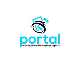 #49 for I need a logo designed for a mobile phone repair shop. The shop name will be (portal.) minus the parentheses. Colours should be black and sky blue. Free creative freedom with icon and a modern bold/semi bold font. by shohiduli