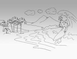 Denisdean님에 의한 Humorous drawing of a Surfing Chicken을(를) 위한 #22