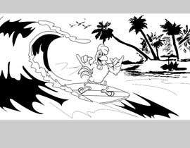 RenggaKW님에 의한 Humorous drawing of a Surfing Chicken을(를) 위한 #30