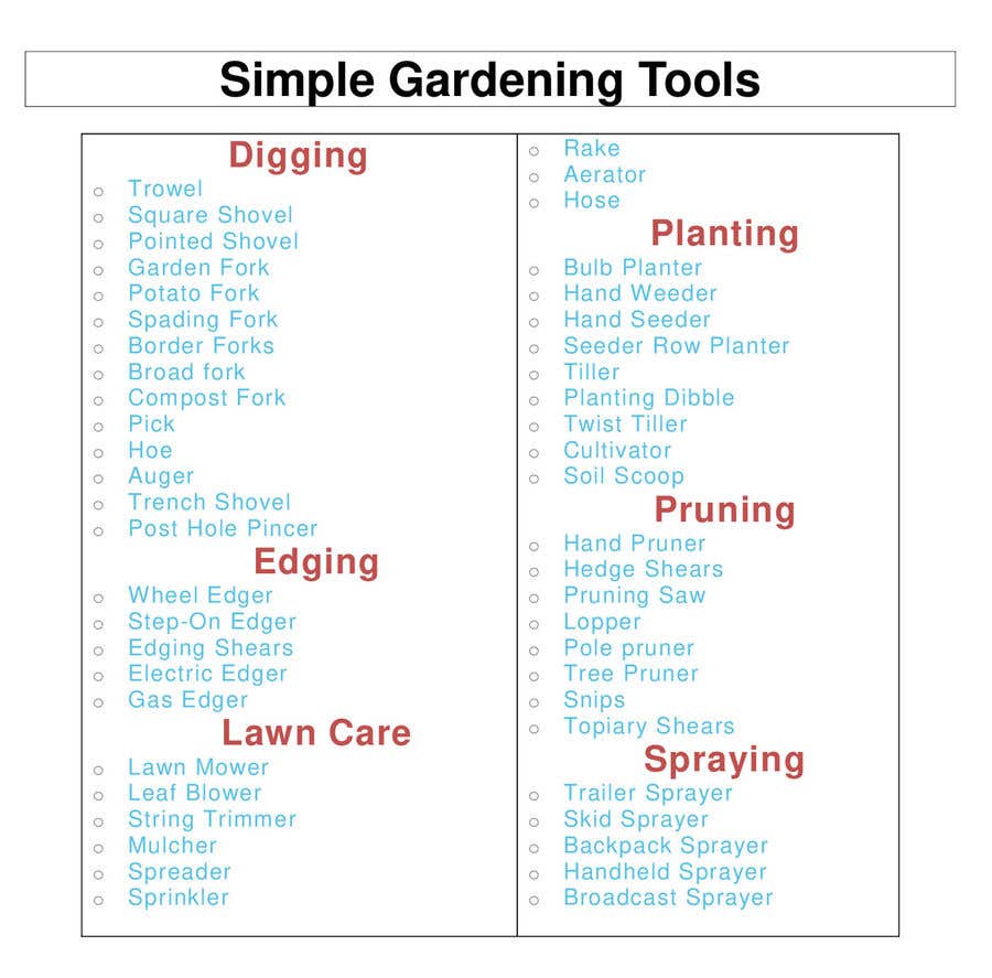 Intrarea #35 pentru concursul „                                                Garden tool survey
                                            ”