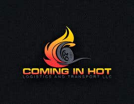 #42 for I need a logo for my business the name has to be included “Coming In Hot Logistics and Transport LLC” creative ideas with different font incorporating flames and possibly a graphic with a dually truck pulling a trailer like the ones shown in the images by designhub705