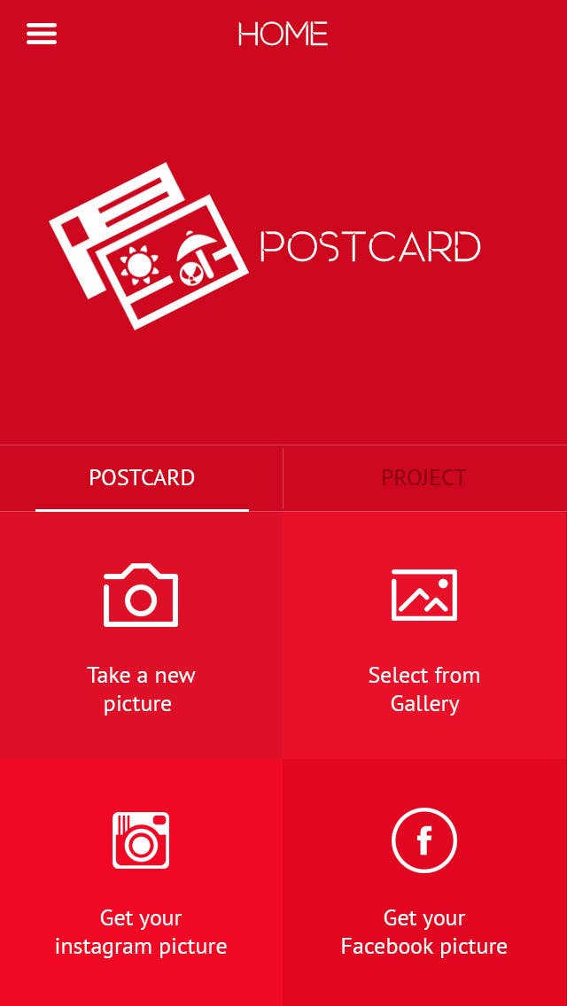 Contest Entry #7 for                                                 Design a Postcard app mockup
                                            