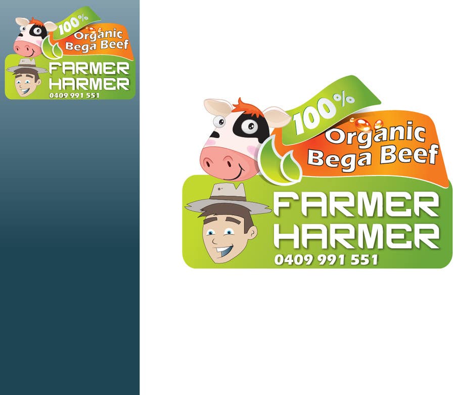Inscrição nº 18 do Concurso para                                                 Logo Design for Farmer Harmer Grass Fed Beef
                                            