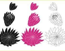 #431 untuk I need an artist to create an icon of a King Protea Flower for a logo oleh johanessihombing