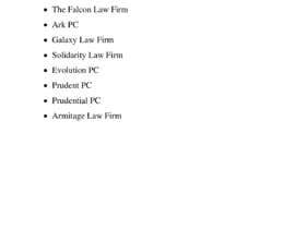 #81 for Help choose a name for a Law Firm by joyoby