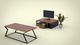 3D Animation Konkurranseinnlegg #37 for 3D project for dining table and cabinet TV | Loft Furniture render