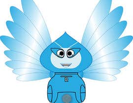 #45 for Design a Circle robot Character with wings for Children by afrafaria07