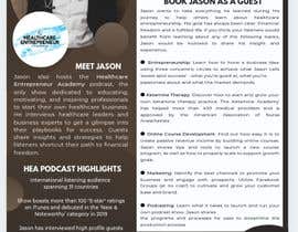#13 za One Sheeter for Podcast Guest Booking - Jason Duprat - Healthcare Entrepreneur Academy od oreoguy