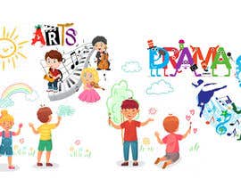#3 for WALL PAPER FOR CHILDCARE - DRAMA AND ARTS by tarekgueham