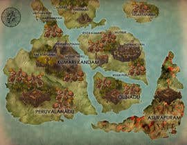 Nro 23 kilpailuun Fantasy Map with depth and clarity (Redraw/Redefine) käyttäjältä tSristy