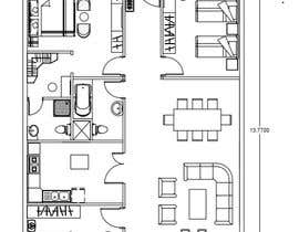 #35 para Create a plan for a house in rectangle de WaleedElAkshar