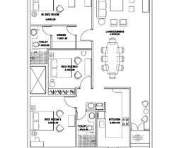 #51 for Create a plan for a house in rectangle by vtnarasimman