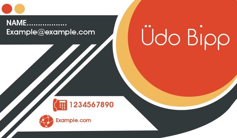 Contest Entry #54 for                                                 Design some Business Cards for Udo Bipp
                                            