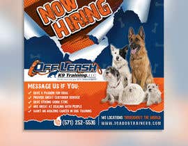 #53 pentru Hiring Ad For Dog Training Business de către Puja98