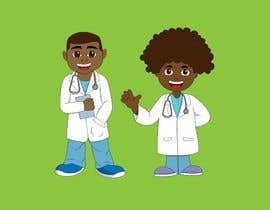 #53 cho Black Boy and Girl Cartoon Doctor bởi EdgardoRC