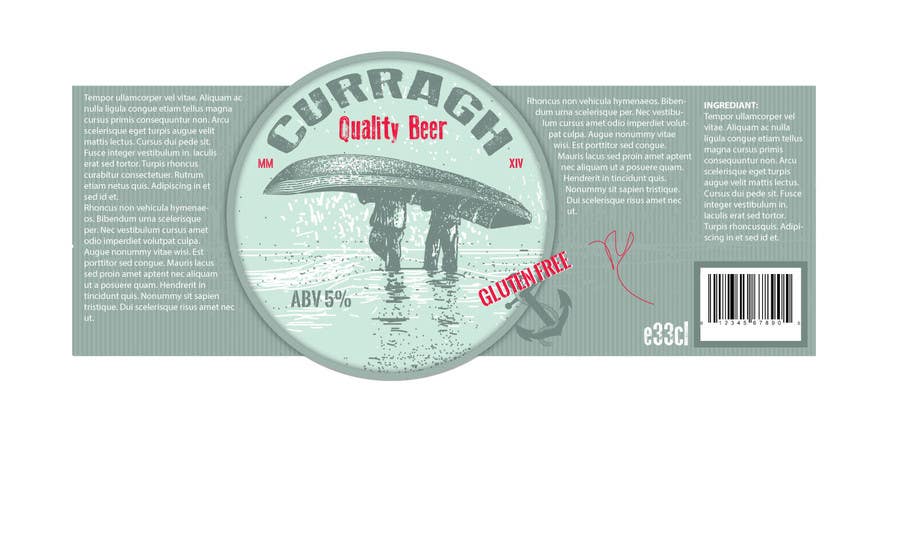 Proposition n°60 du concours                                                 I need some Graphic Design for a beer label.
                                            