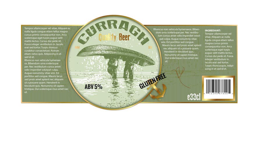 Proposition n°63 du concours                                                 I need some Graphic Design for a beer label.
                                            