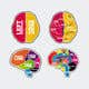 Graphic Design-kilpailutyö nro 57 kilpailussa Create a set of consistent and sexy brain stickers