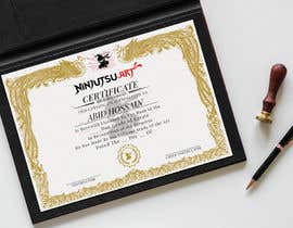 #11 for Design a Martial Arts Grading Certificate af Abid1679