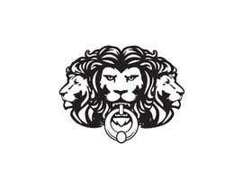 nº 102 pour Lions Head Door Knocker Logo Design par masud38 