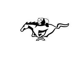 #19 for Create a car decal of a panda riding the Ford mustang horse. by rongdigital