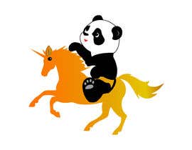 #9 for Create a car decal of a panda riding the Ford mustang horse. by RipaAshraf