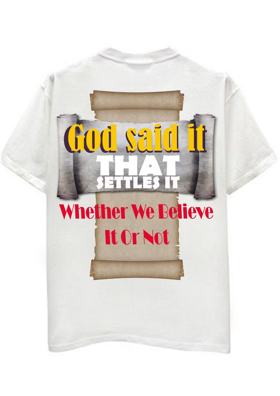 Contest Entry #21 for                                                 Scroll Design for back of White T-shirt
                                            