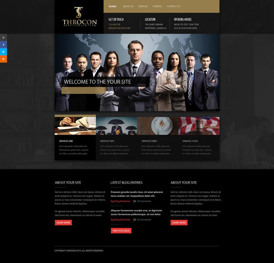 Contest Entry #7 for                                                 Build a Website for Throcon Services Limited
                                            