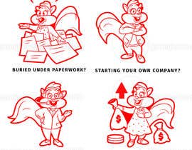 nº 38 pour Cartoon squirrels doing paperwork and admin par ramjeevacartoons 