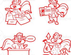 nº 43 pour Cartoon squirrels doing paperwork and admin par ramjeevacartoons 