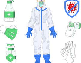 asa5693d76851272 tarafından Design beautiful realistic PPE, Medical Workers, Medical Devices Vector illustration and icons için no 24