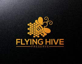 nº 28 pour Flying Hive Preserve Logo par kulsumab400 