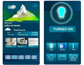 Nro 15 kilpailuun Mobile app design for smart home käyttäjältä manjiribhave
