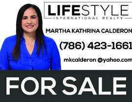 #60 for Martha Calderon - Real Estate sign by nafiulpasha